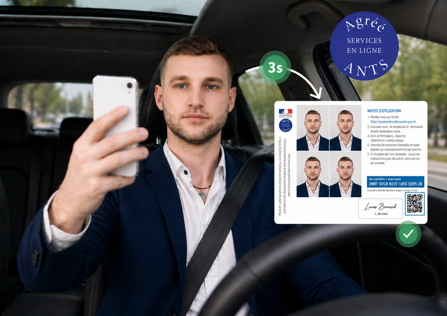 Photo permis voiture