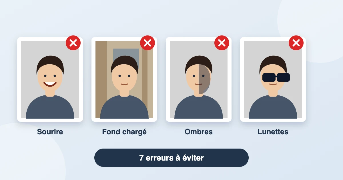 Les 7 erreurs les plus fréquentes sur une photo d’identité